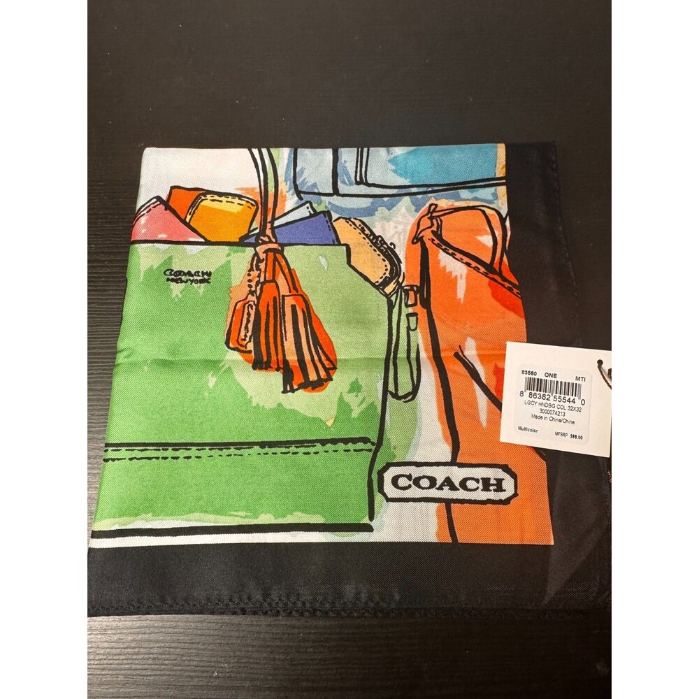 COACH 83560 HANDBAG COL 32 X 32 METICULOUS SCARF NWT